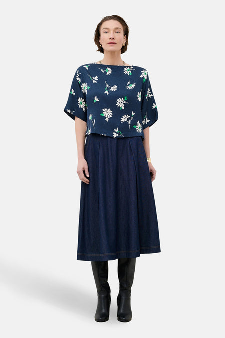 Blouse à manches courtes - multicolore