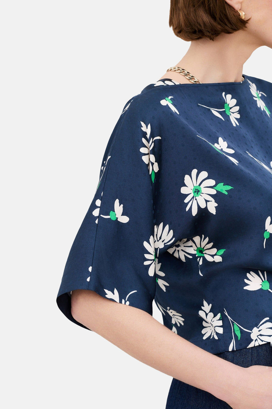 Blouse à manches courtes - multicolore