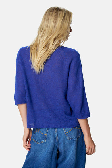 Pull col O - Bleu