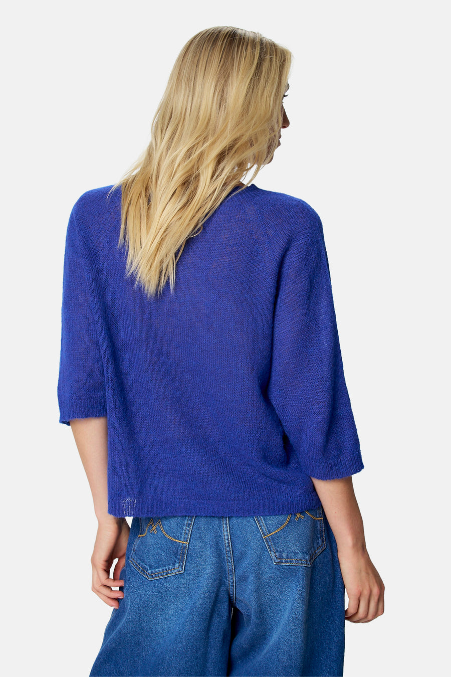 Pull col O - Bleu