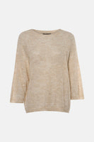 Pull col O - blanc