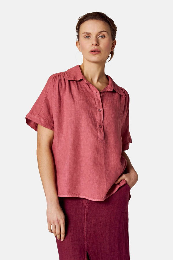 Blouse (korte mouwen) Roze - COPINES D'ANVERS
