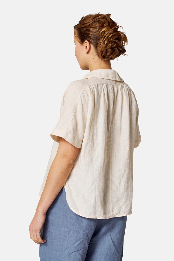 Blouse (korte mouwen) Ecru - COPINES D'ANVERS