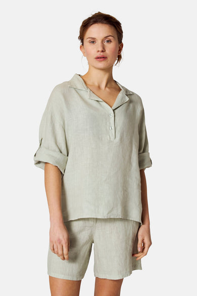 Blouse (korte mouwen) groen - COPINES D'ANVERS