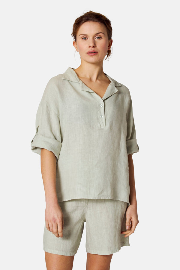 Blouse (korte mouwen) Groen - COPINES D'ANVERS