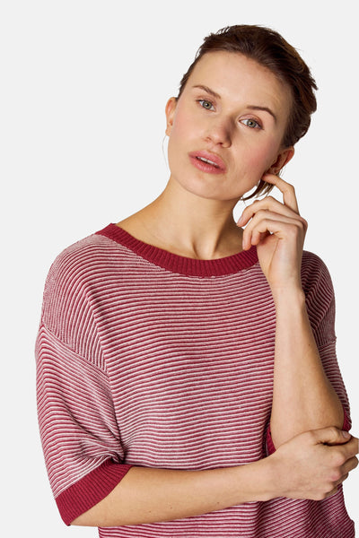 Pull col rond Bordeaux - COPINES D'ANVERS