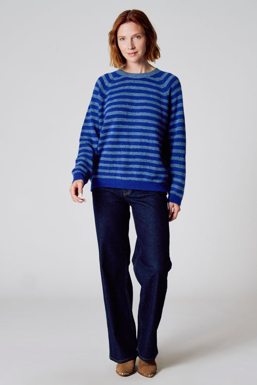 Pull col rond bleu - COPINES D'ANVERS