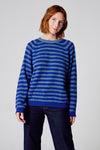 Pull à col rond - bleu