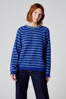 Pull à col rond - bleu