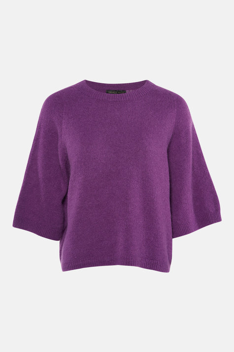 Pull met ronde hals - paars