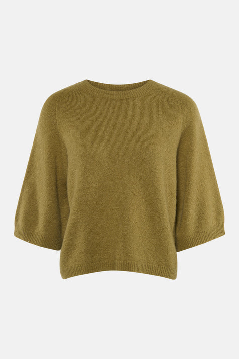 Pull met ronde hals - groen