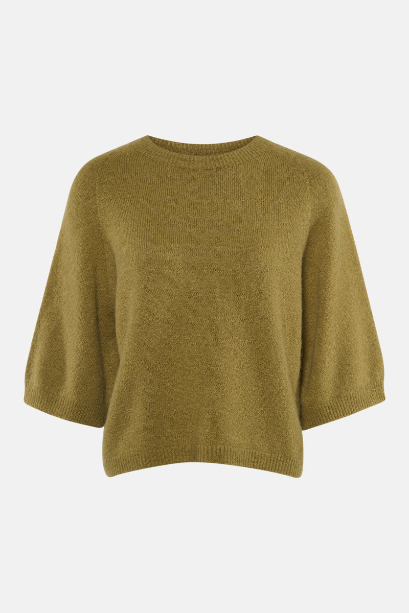 Pull met ronde hals - groen