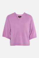 Pull à col en V - violet