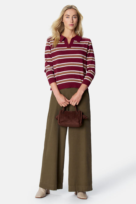 Pull col V - multicolore