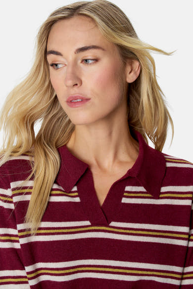 Pull col V - multicolore