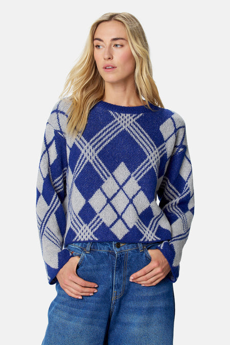 Pull col O - multicolore