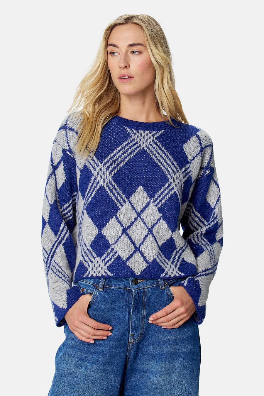 Pull col O - multicolore