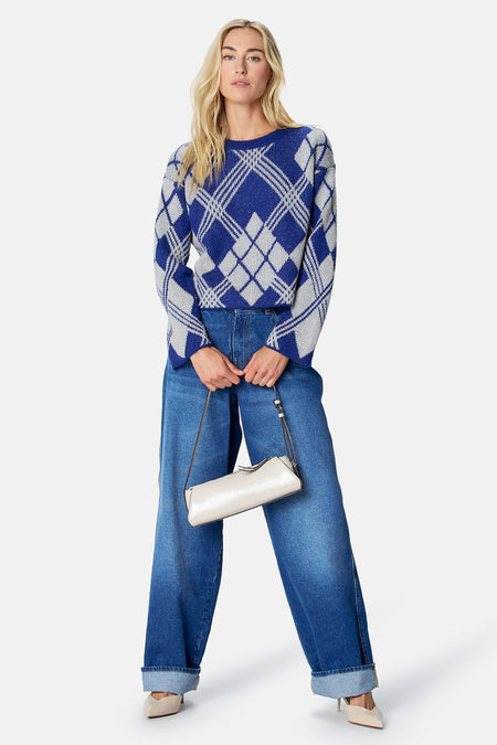 Pull col O - multicolore
