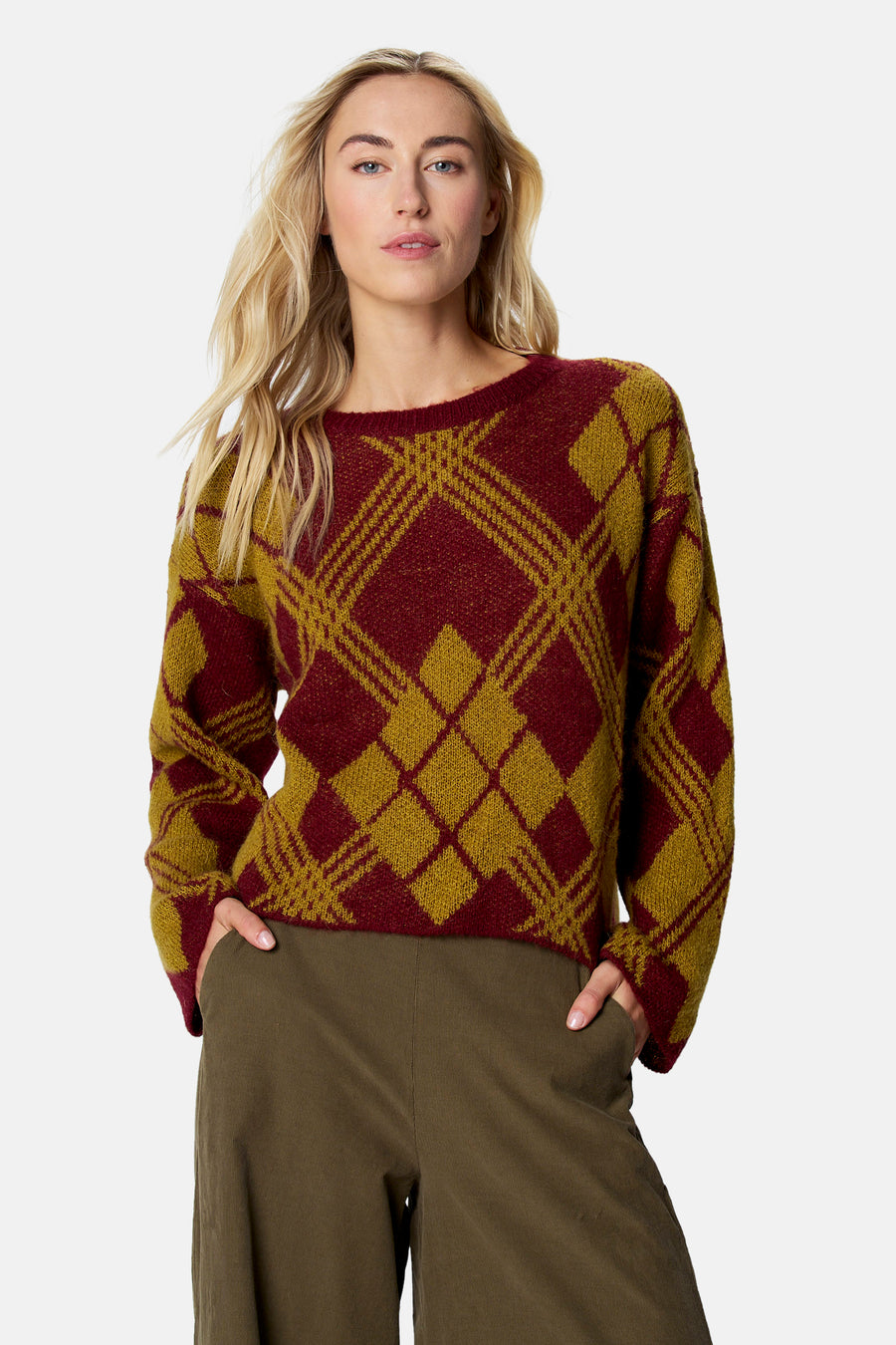 Pull col O - multicolore