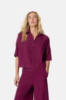 Blouse à manches courtes - Bordeaux