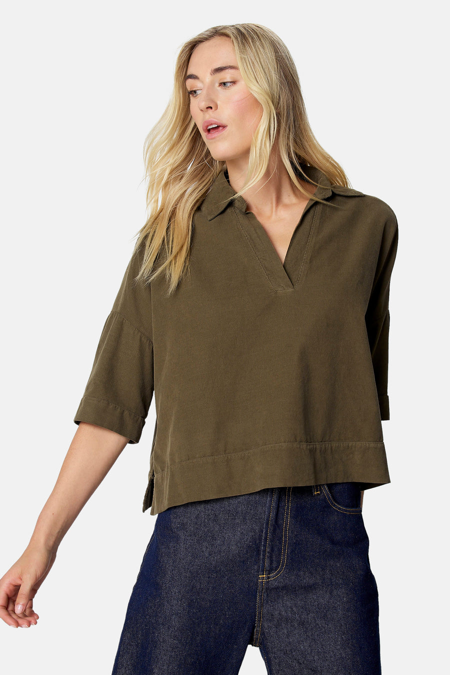 Blouse à manches courtes - vert