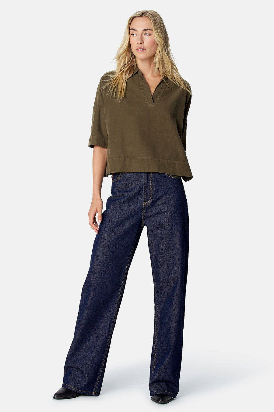 Blouse à manches courtes - vert
