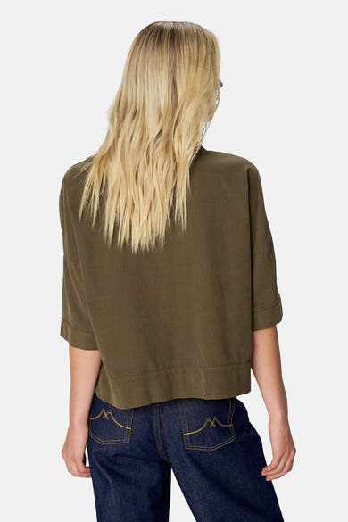 Blouse à manches courtes - vert