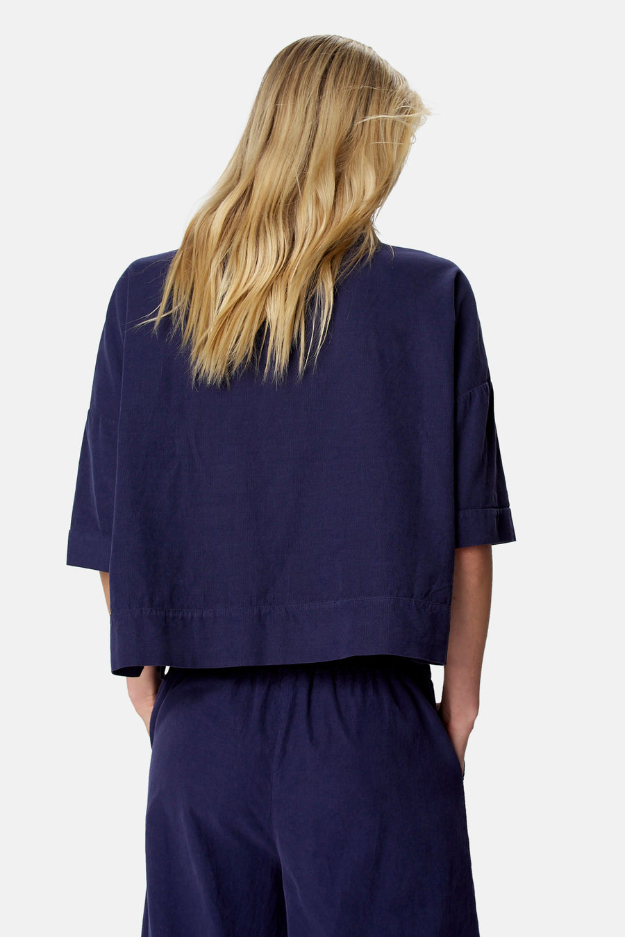 Blouse à manches courtes - bleu