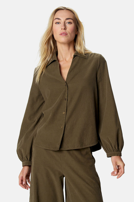 Blouse à manches longues - vert