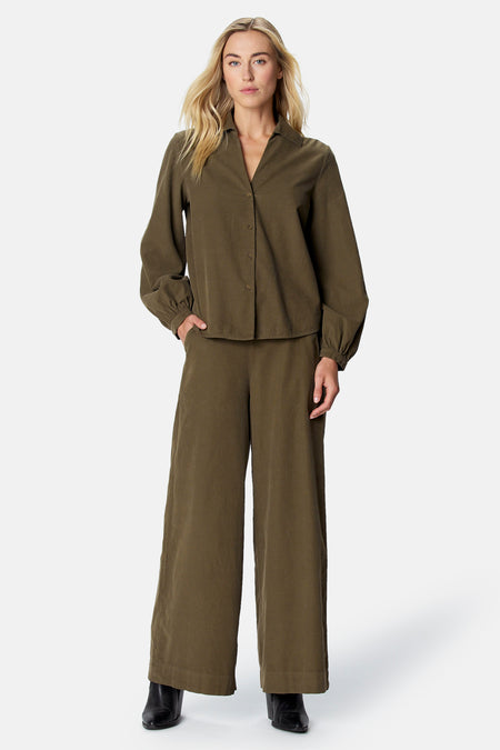 Blouse à manches longues - vert