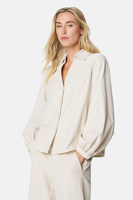 Blouse à manches longues - blanc