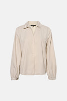 Blouse à manches longues - blanc