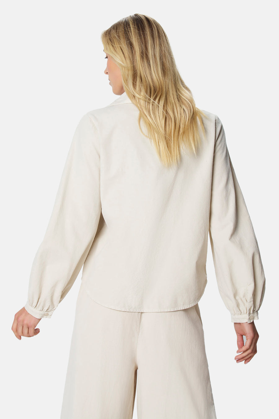 Blouse à manches longues - blanc