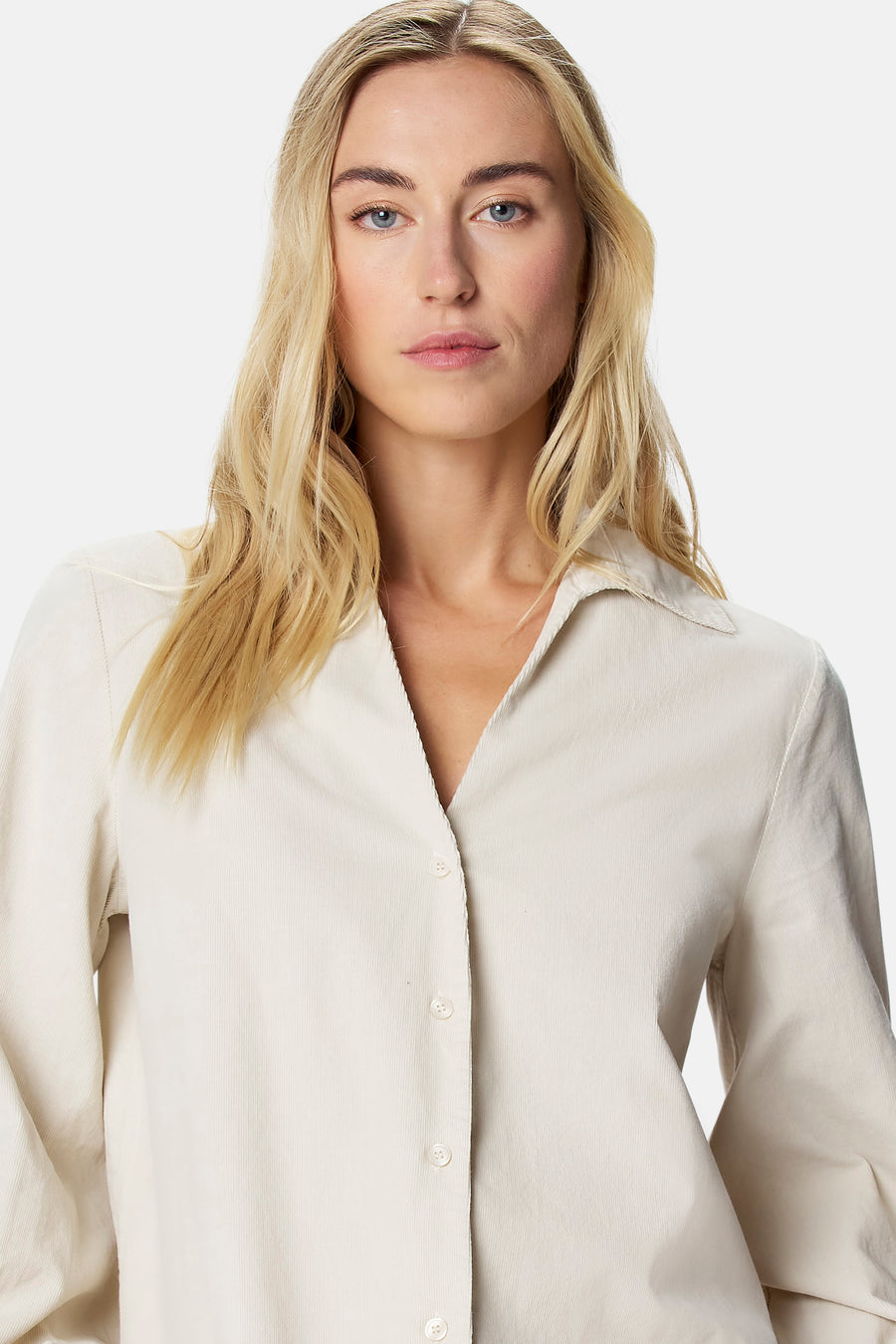 Blouse à manches longues - blanc