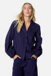 Blouse à manches longues - bleu