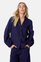 Blouse à manches longues - bleu