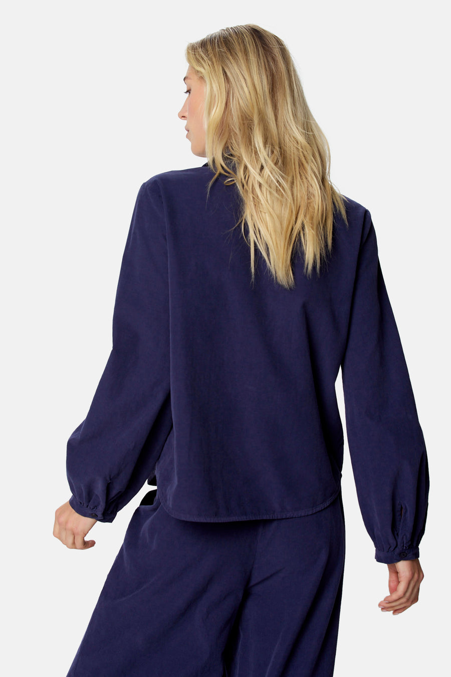 Blouse à manches longues - bleu