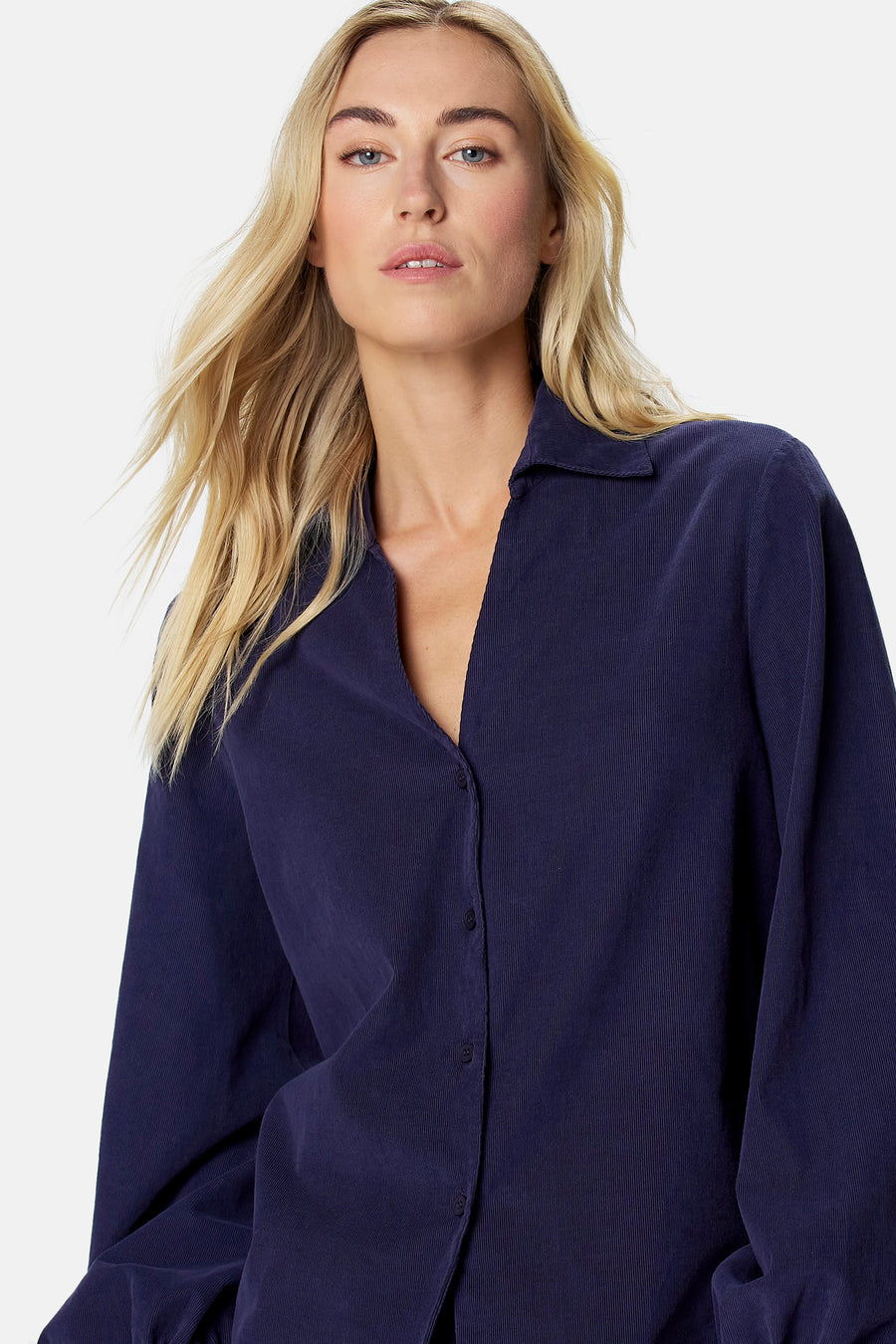 Blouse à manches longues - bleu