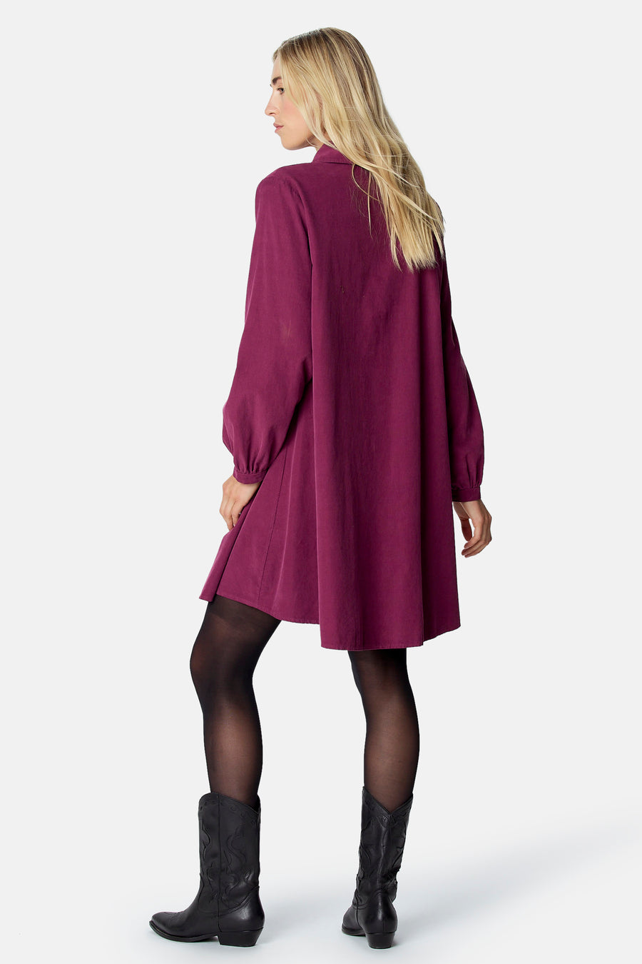 Robe à manches longues - Bordeaux