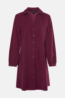 Robe à manches longues - Bordeaux
