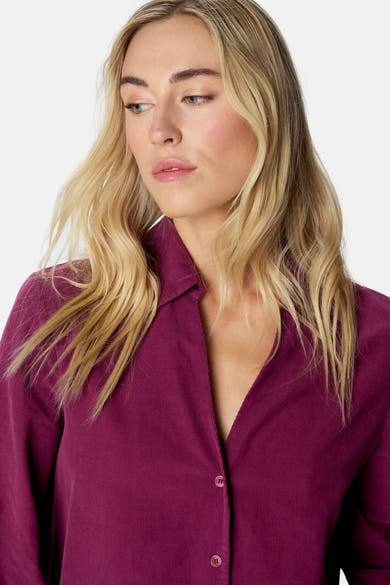 Robe à manches longues - Bordeaux