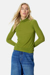 T-shirt met rolkraag - groen