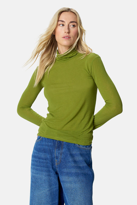 T-shirt à col roulant - vert