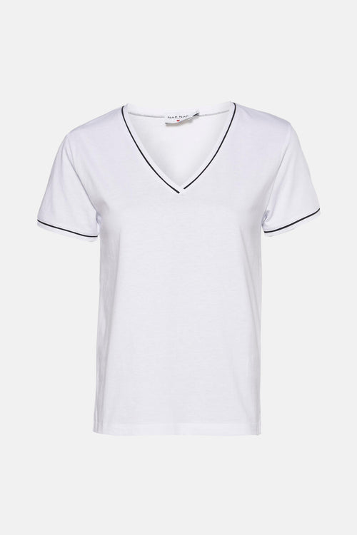 Top uni manches courtes Blanc - Naf Naf