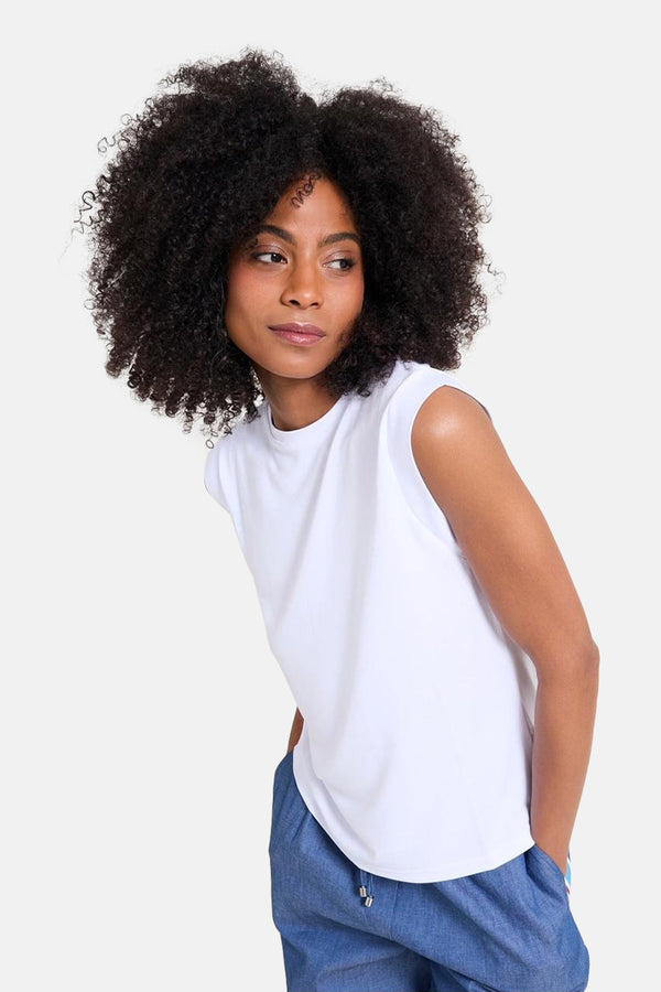 Top (sans manches) Blanc - NAF NAF