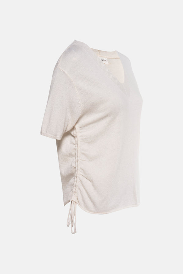 Pull col V Écru - Naf Naf
