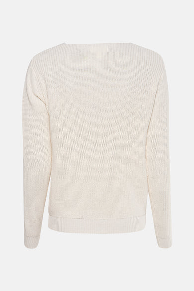 Pull col rond Écru - NAF NAF