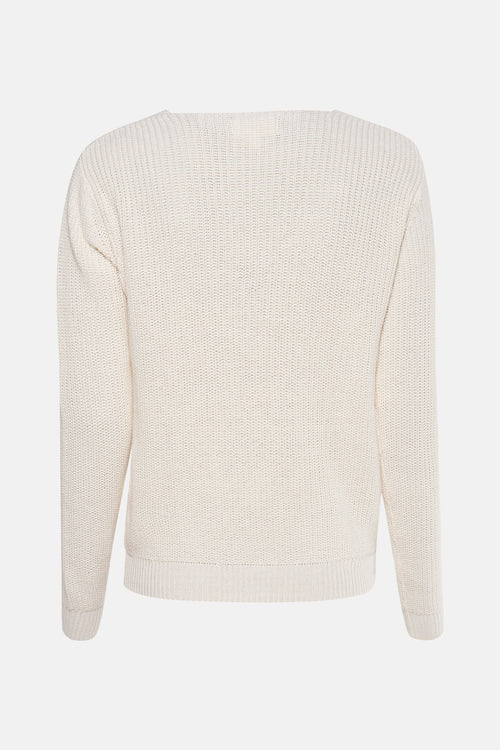 Pull col rond Écru - NAF NAF