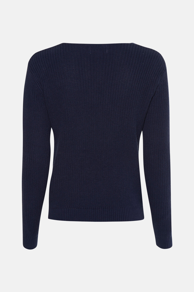 Pull col rond Bleu - NAF NAF