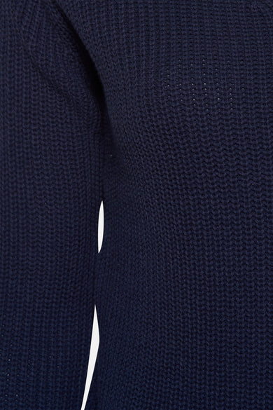 Pull col rond Bleu - NAF NAF